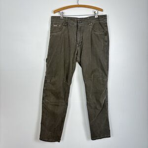Kuhl Men's Hiking Revolvr Pants Green Vintage Patina Dye Size 36x32.5 READ